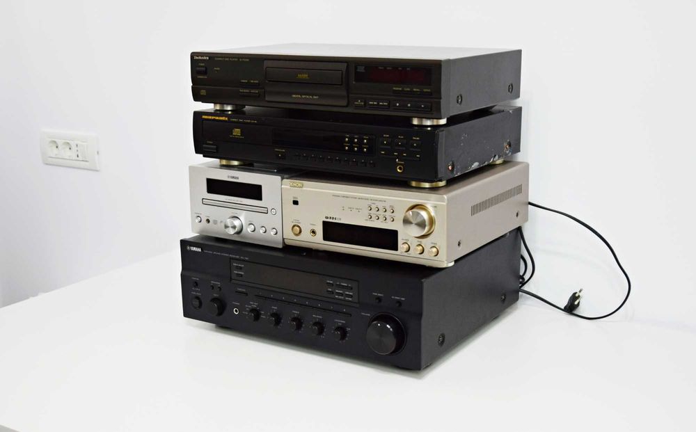 Lot aparate defecte amplificator, cd player Yamaha, Technics, Marantz