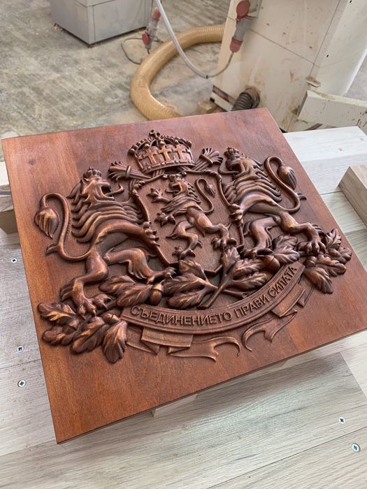 Дърворезба "Герб на РБългария"
