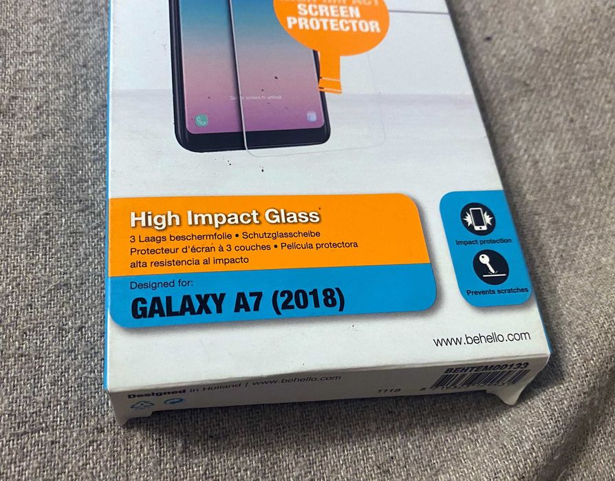 Folie sticlă securizată BeHello High Impact Glass Galaxy A7 (2018)