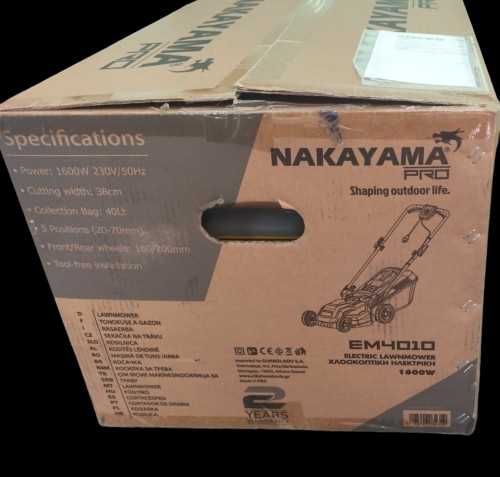 ЧИСТО НОВА!!! Електрическа косачка за трева NAKAYAMA PRO EM4010 в ГАРАНЦИЯ!