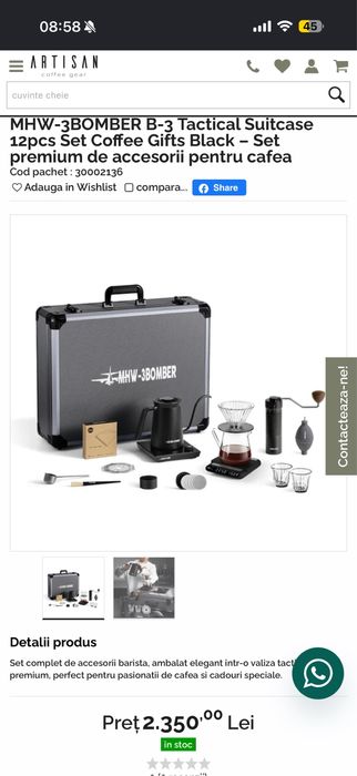 Set premium de accesorii de cafea