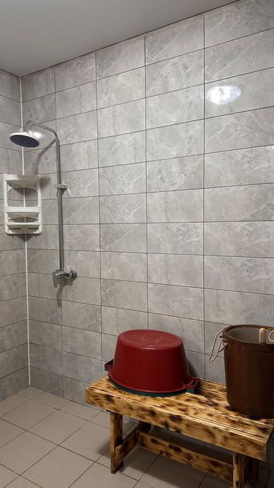 Малая баня на дровах с тёплой купелью!!