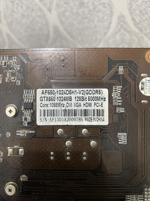 GTX 650 1гб в хорошем состаяний