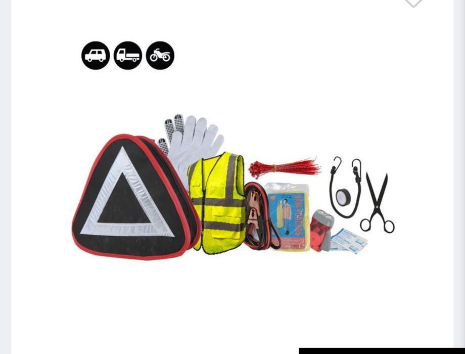 Авариен комплект за автомобил в чанта органайзер, 2 модела