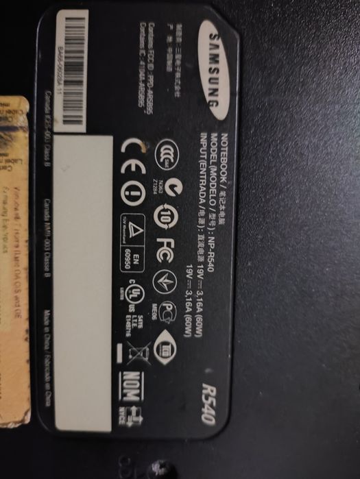 Ноутбук Samsung R540/