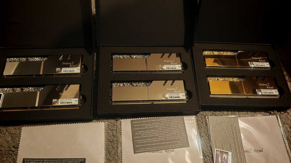 НОВА Рам GSkill Trident Z Royal GOLD/SYLVER 2X16GB 32GB 3200Mhz DDR4