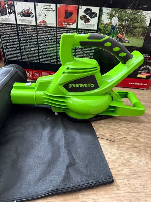 Suflanta/ Aspirator pentru frunze GreenWorks GD40BVK2X