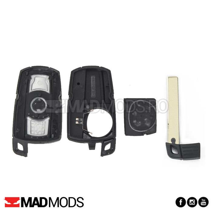 Carcasa cheie BMW E90 E60 E61 E70 E71 E72 E65 Z4 X6 X5, cu emblema