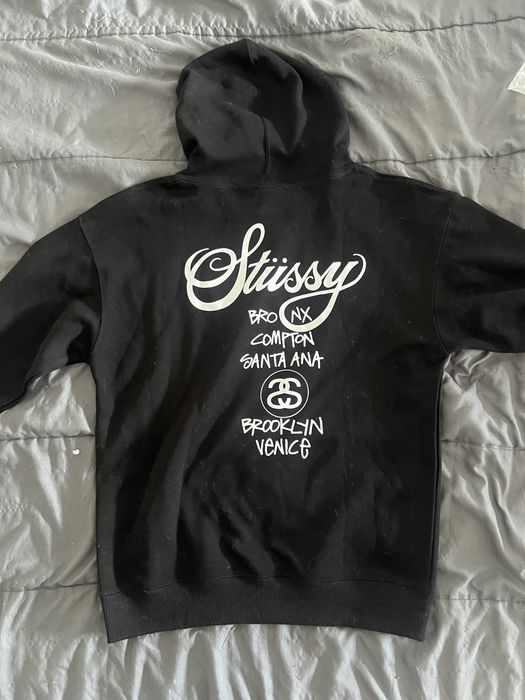 Stussy hoodie черно