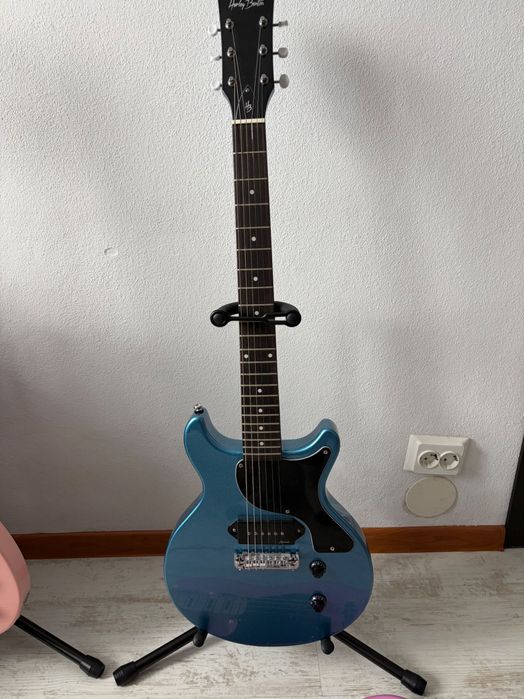 VAND URGENT Chitara Electrica Harley Benton DC-Junior Pelham Blue