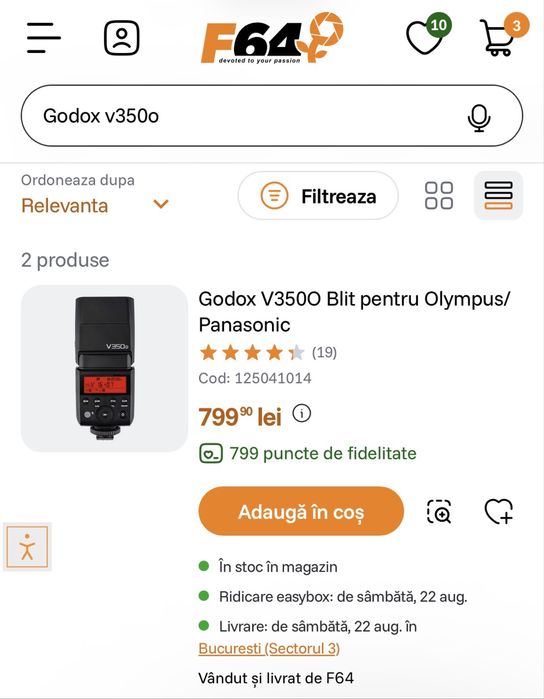 Pachet Flash Godox V350o / X2T / Adaptor Bowens - NOI !! pt Panasonic-Olympus