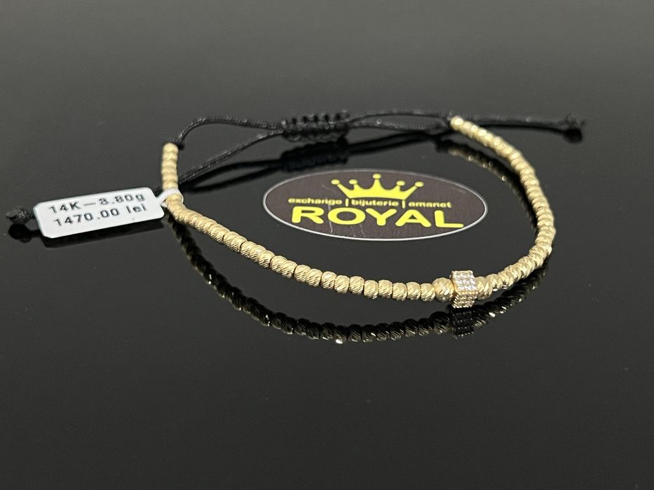 Bijuteria Royal CB : Bratara snur bile aur 14k 585   3,80 gr