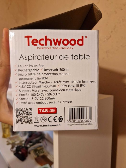 Безжична прахосмукачка Techwood TAS-49