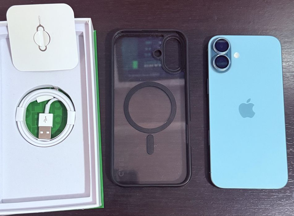 Ipfone 16 plus teal, 256 gb, ca nou