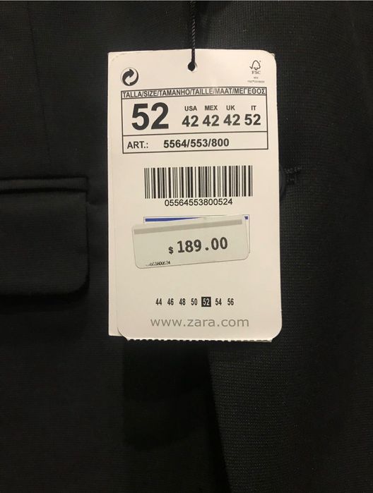 Сако Zara - 52 Размер