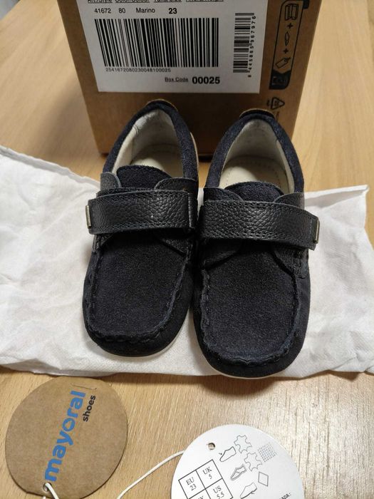 MAYORAL Mocasini Náutico Piele Întoarsă pentru copii - băieți NEPURTAȚI Mărime UE 23 Culoare 80 Bleu-Marin