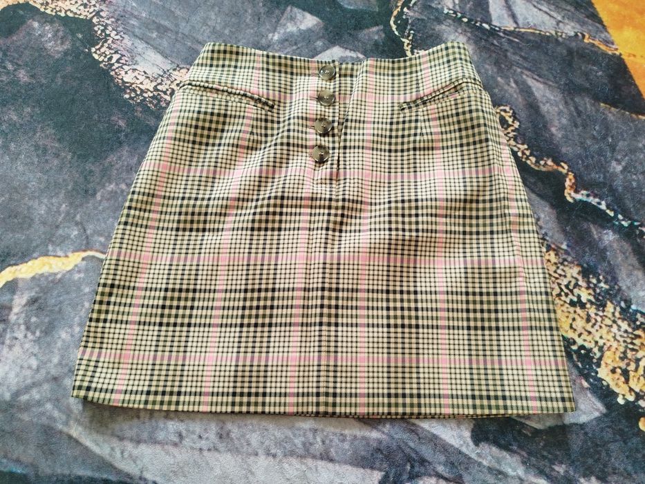 Мини юбка (клеточный)