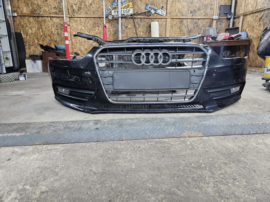 Bara Tragar Audi A4 B8.5 Facelift Electroventilatoare Grila Armatura Negru LC9X 2011 2012 2013