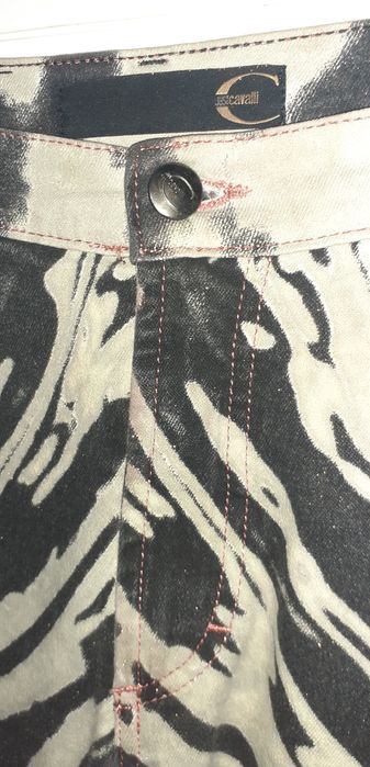 Pantaloni jeans dama de designer Just Cavalli animal print