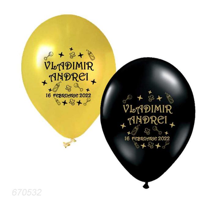 Baloane personalizate pentru botez