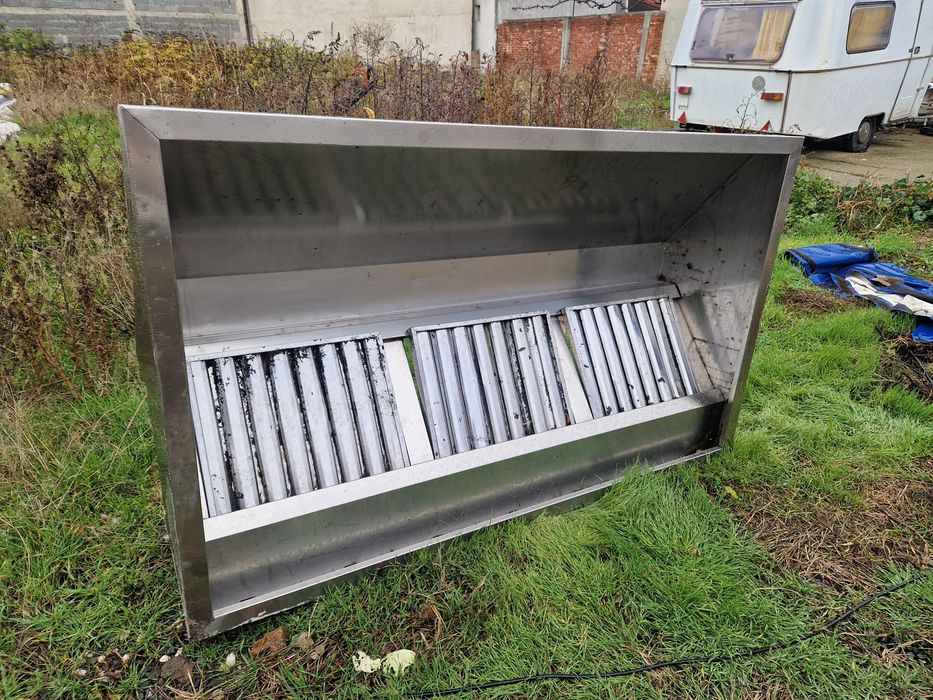 Hota inox gros cu filtre inox, fast food sau restaurant