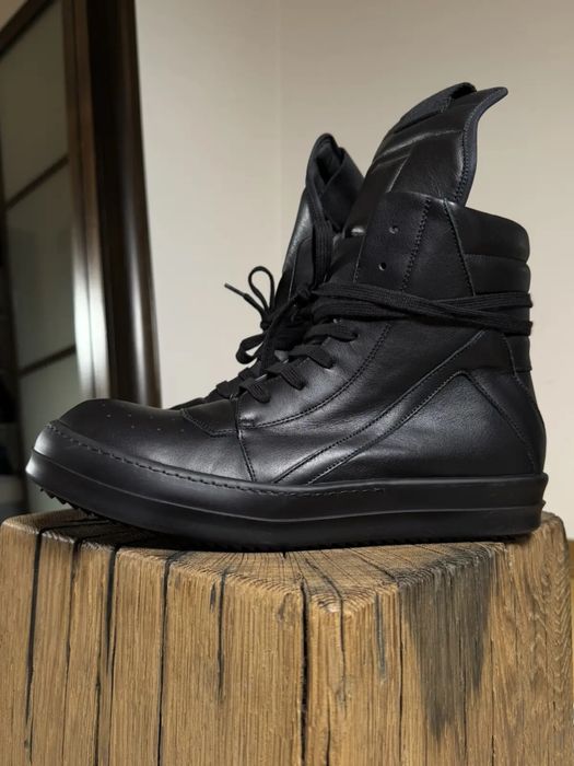 rick owens geobasket black