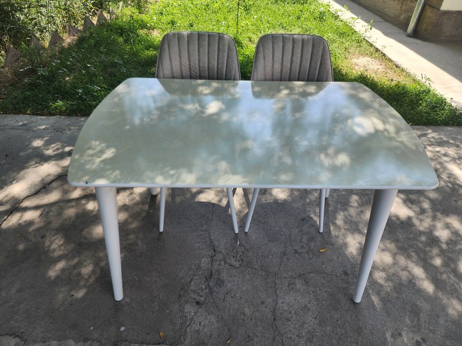 Aydin stol stullar 6 kishilik Стол и стул модел (Айдин) 6×1.