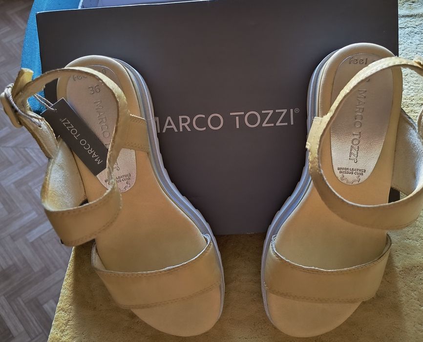Нови сандали естествена кожа Marco Tozzi номер 36