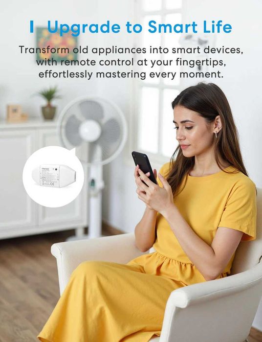 Meross Matter Smart DIY суйтч с енергиен монитор, MSS715MA - 2 бр