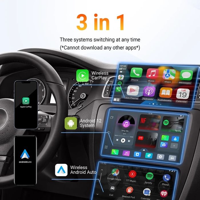 Adaptor wireless, Ottocast Play2Video, CarPlay si Android auto