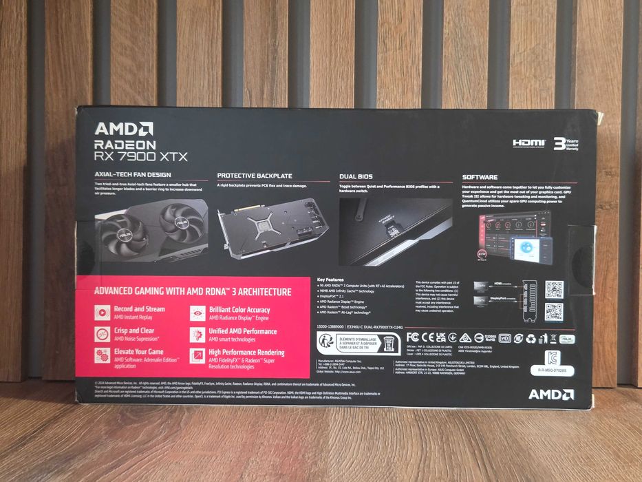 Placa Video Asus Dual Radeon RX 7900 XTX OC