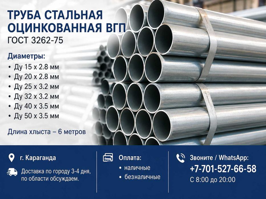 Продаю оцинкованные трубы