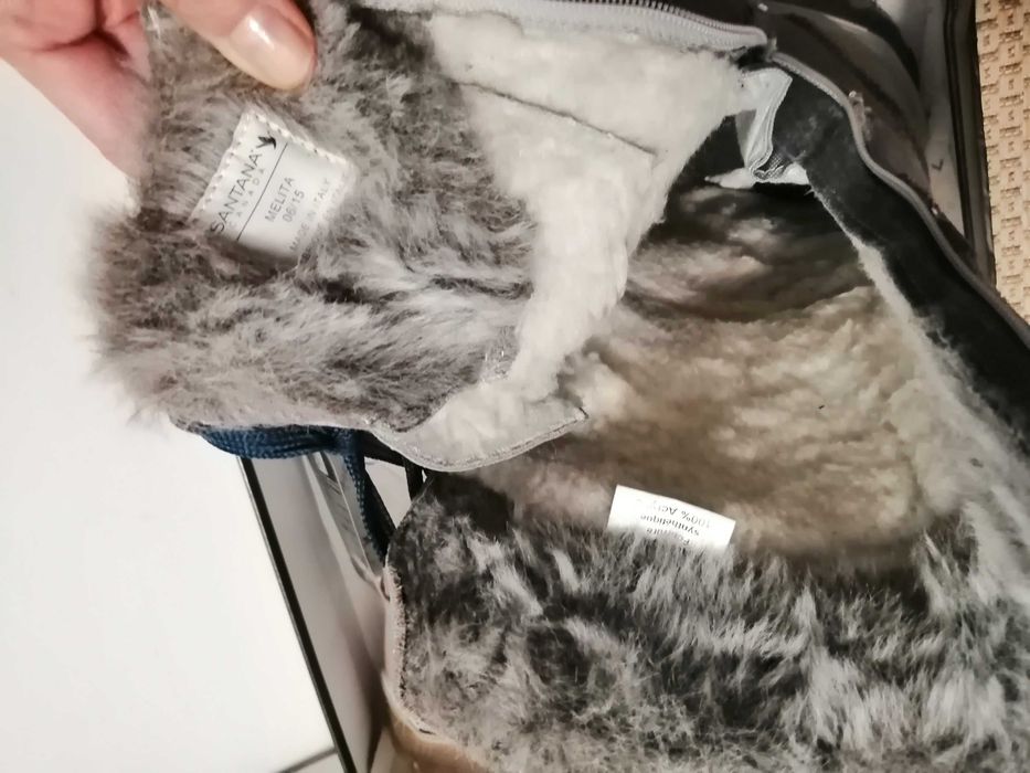 Дамски зимни боти/ботуши естествена кожа