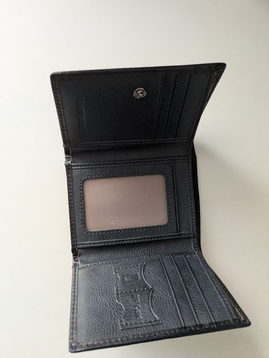 Portofel barbati din piele - albastru - NOU