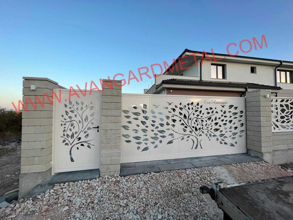 Метални пана за врати, парапети и огради лазерно рязане