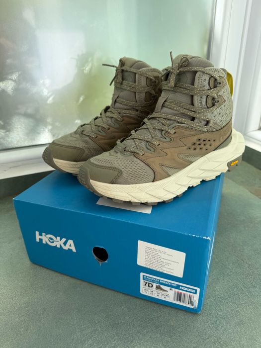 Hoka Anacapa Breeze Mid, mărimea 40 – stare foarte bună, cutie + bon