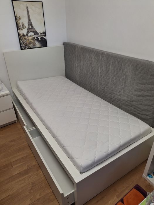 Vand pat Ikea 90x120 cm + saltea