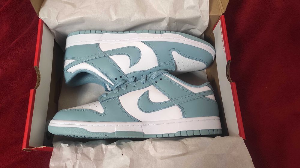 Nike Dunk Low Retro "White/Denim Turquoise"