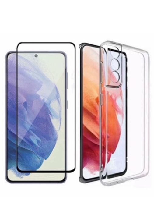 Husa Silicon Slim + Folie Sticla Samsung A12/A13/A32/A15/A05S/A16/A06