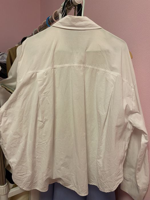 Рубашка белая оверсайз