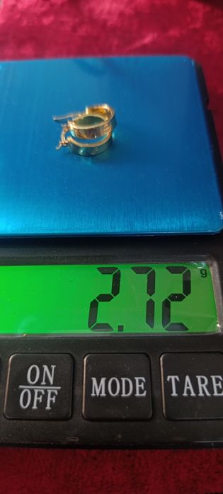 Золотые серьги CARTIER с кольцом, проба 585,вес 2,72,