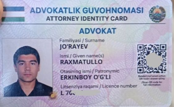 Advokat xizmatlari+ ТОШТУРМА / Юридические услуги