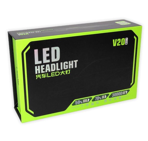 Лед крушки V20 за фарове 9006 ВИСОК клас CANBUS,Мощни /70W