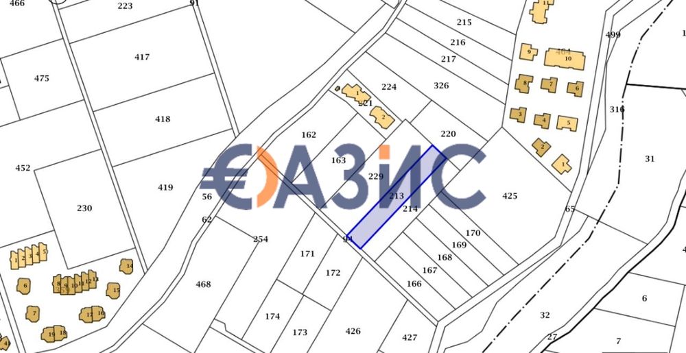Продава се Парцел в с. Кошарица, Област Бургас - 1250 кв.м за 21 €/кв.м - Снимка #1