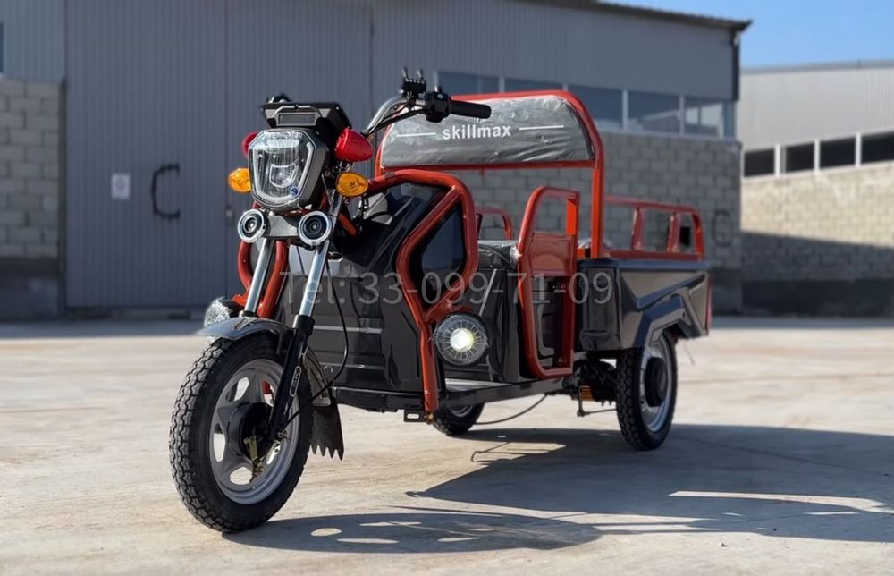 Электрогрузовик Трицикл муравей трудолюбивый 1000 Вт до 300кг