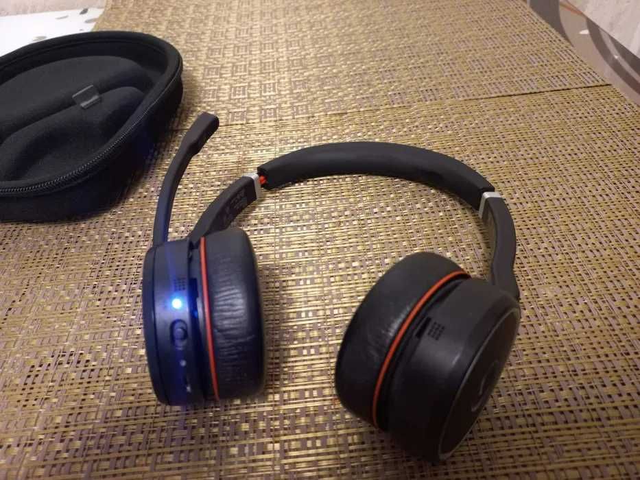 Casti JABRA Evolve 75 Bluetooth Noise Cancelling Tele Work cu Dongle