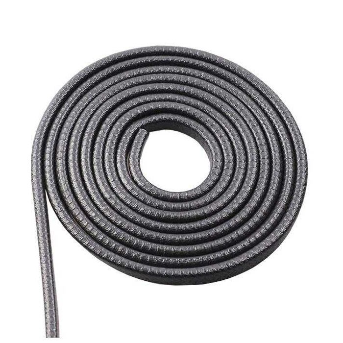 Предпазна декоративна лайсна/Протектор за врата 5 метра - Черна.