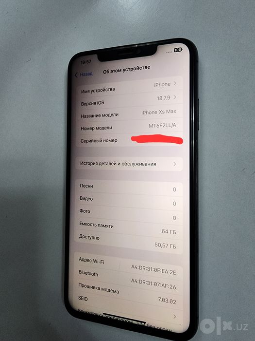 Iphone Xs Max Black 64GB Xammayogi ishlid ideal Tinu