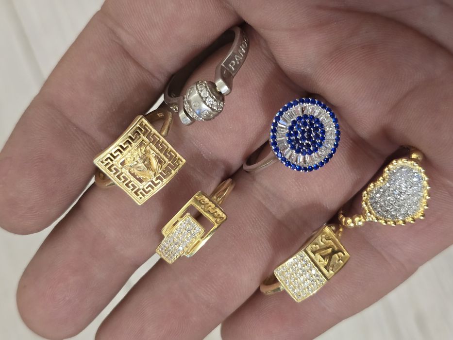 Inele argint aurit LV Cartier