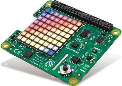 Modul Sense HAT (senzori, afisaj RGB, joystick) pentru Raspberry Pi